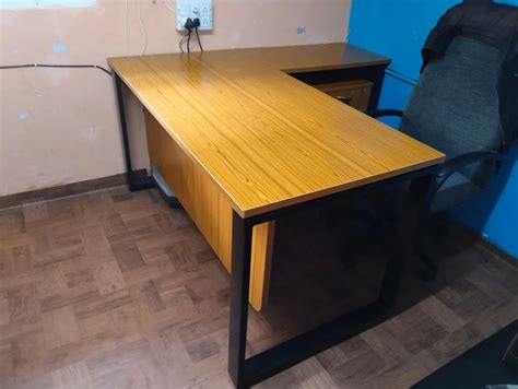 Mild Steel L Shaped Office Table, With Storage at Rs 13800 in Bengaluru ...