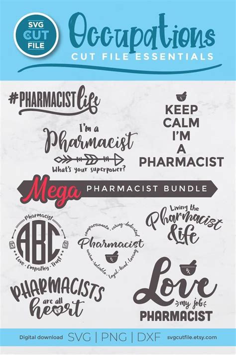 Pharmacist Svg Pt Svg Pharmacist Bundle Svg Pharmacy Collection Pack