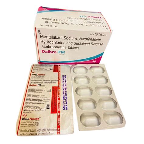 Montelukast Sodium Fexofenadine Hydrochloride Sustained Release