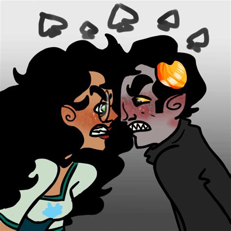 MSPA Booru Animated Blackrom Blush Jade Harley Karkat Vantas Kats And