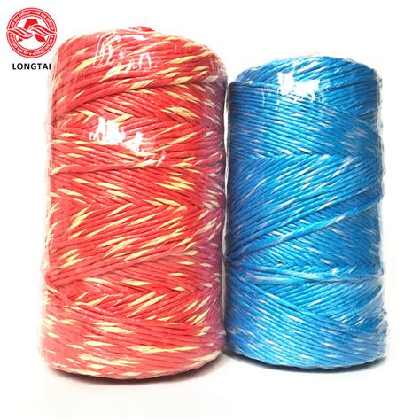 5mm 2 Ply Twisted Colorful Polypropylene Baling Twine With High