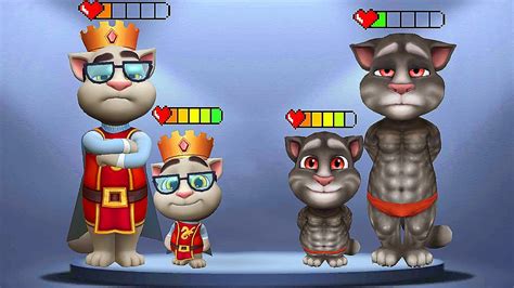 King Tom Vs Tom Bodybuilder Fur My Talking Tom 2 Vs My Talking Tom 1