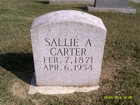 Sallie W Abell Carter 1871 1954 Find A Grave Memorial