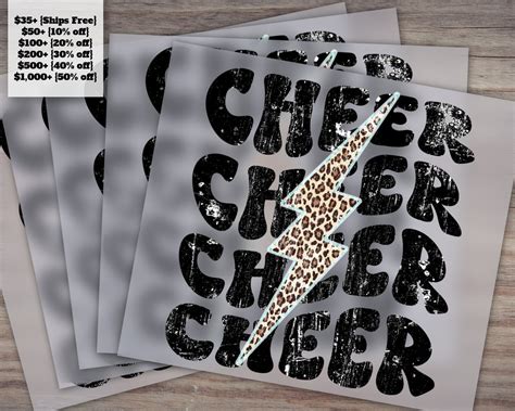 Hot Peel DTF Cheer Transfers Trendy Cheer Prints Girl S Heat Transfer