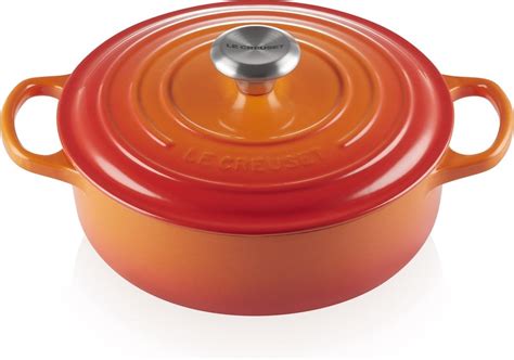 Le Creuset Lage Braadpan Risottopan Signature Oranjerood Cm L