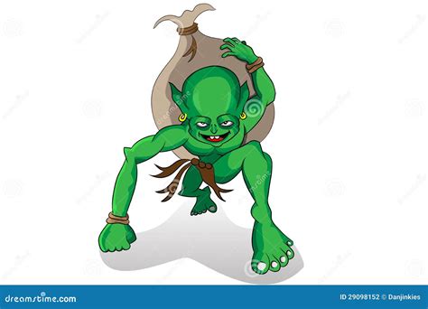 Treasure Goblin stock illustration. Illustration of goblin - 29098152