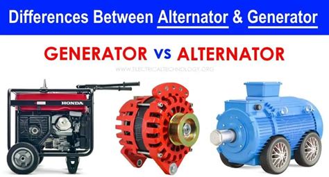 What is the Difference Between Alternator and Generator?