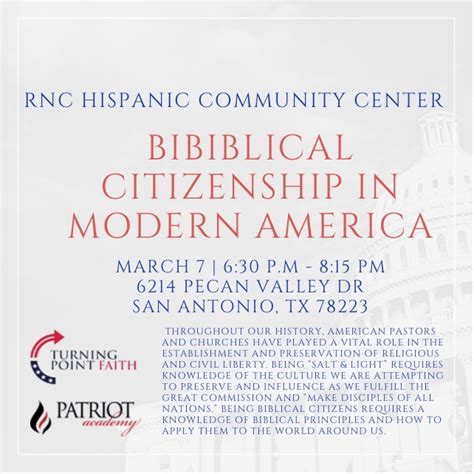 Biblical Citizenship Classes Coming To Your Neighborhood