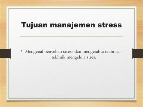 Ppt05 Manajemen Stres PPT