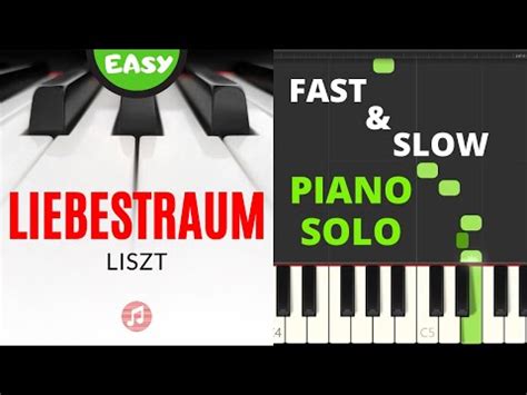 Easy Piano Sheet Music Fast And Slow Liszt Love Dream I Nocturne