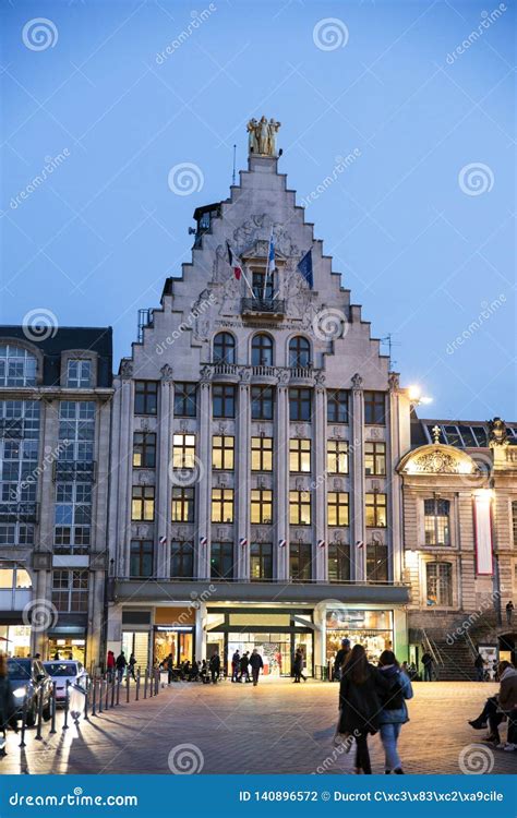 Architecture Of The City Centre Of Lille In France Editorial