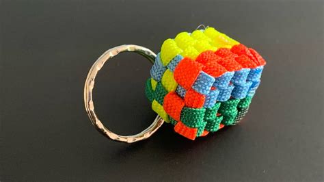 How To Make A Paracord Cube Keychain Youtube