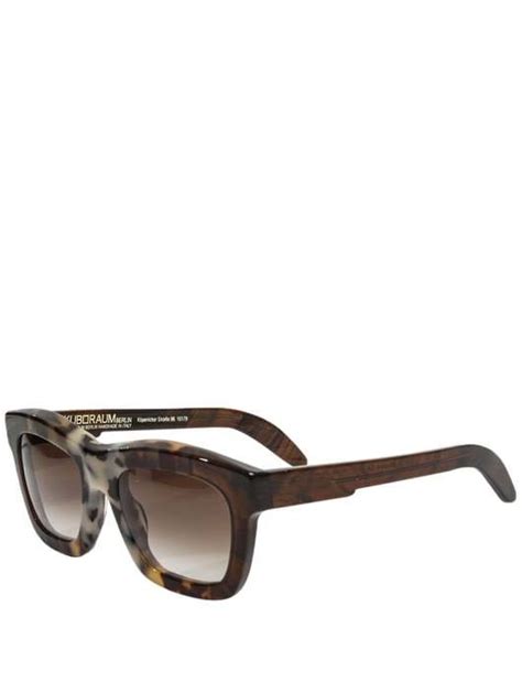 Kuboraum Tortoise Shell Wayfarer Sunglasses Hervia