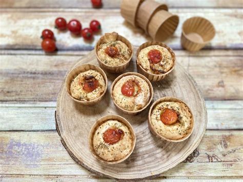 Muffin Salati Con Pomodorini E Fontina Cotti Nella Friggitrice Ad Aria