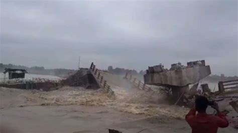 Bihar Bridge On Bakra River Collapses In Araria Video Surfaces India TV