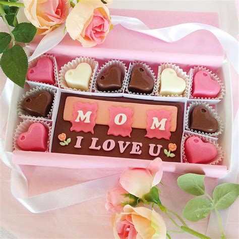 I Love You Mom Chocolates Chocolate Birthday Gift for Mom - Etsy