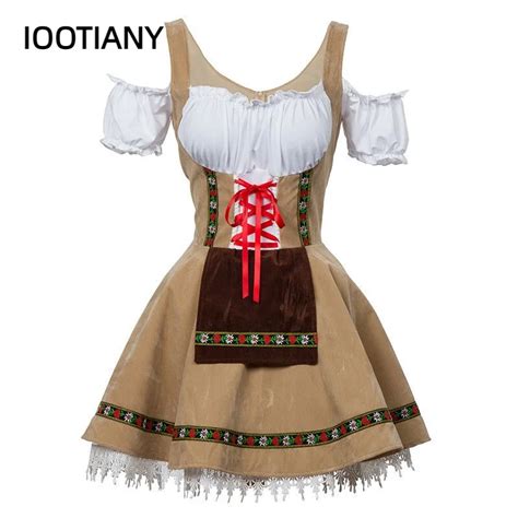 Vestido Tradicional Alem O Dirndl Cosplay Para Senhoras Traje Cl Ssico