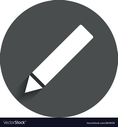 Pencil Sign Icon Edit Content Button Royalty Free Vector