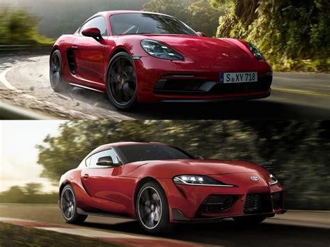 Want This Buy This Porsche Cayman S Vs Toyota Gr Supra Web Carz