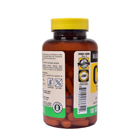 Vitamina C Tabletas 1000 Mg MASON NATURAL 100 Uds - Supermaxi