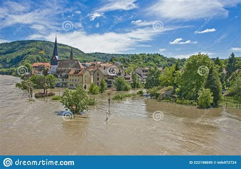 Flooding Of The Neckar River Near Altenburg Stock Image Cartoondealer