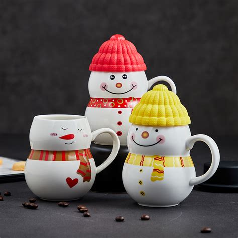 Creative Snowman Cup Ceramic Funny Promotional Christmas Coffee Mug