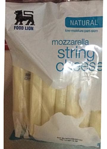 Food Lion Mozzarella String Cheese 28 G Nutrition Information Innit