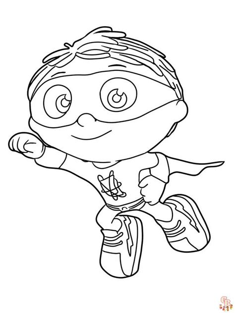 Super Why Coloring Page Printable And Free Options Coloring Nation