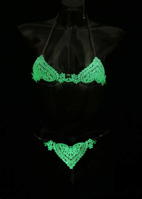 Light Up Nightclub Stripper Lingerie Set Hot Led Glow Lingerie Sexy Hot