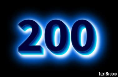 200 Text Effect and Logo Design Number