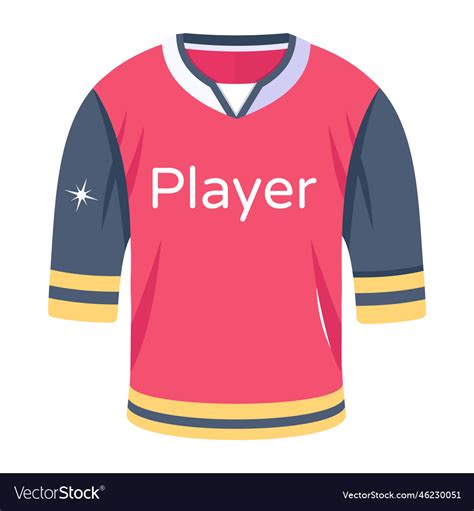 Hockey jersey Royalty Free Vector Image - VectorStock