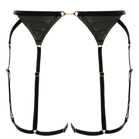 Dita Von Teese Pieces Lingerie Set Von Follies Vinyle Black