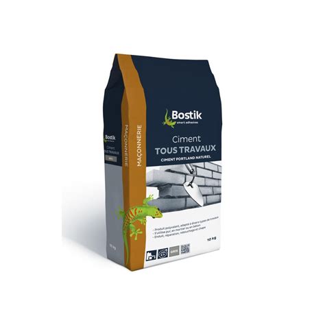 Bostik Bostik Ciment Tous Travaux Kg Blanc Gris Ciment Tous