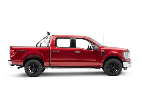 F 150 Atlas Roll Bar With 7 Inch Black Round Led Lights Stainless Steel 00 25 F 150 Styleside