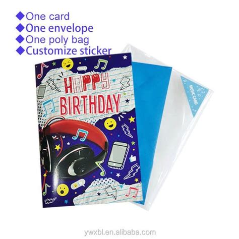 Personalized Singing Birthday Greeting Cards with Music - FUNTEK