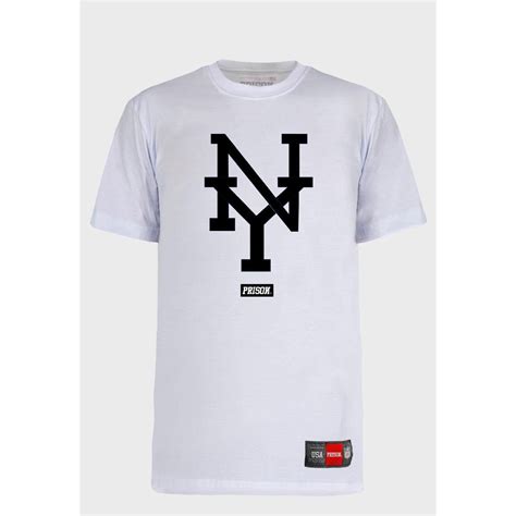 Camiseta Streetwear Prison Ny White Branco Netshoes