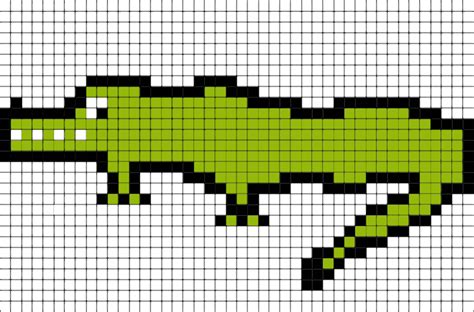 Crocodile Pixel Art Brik