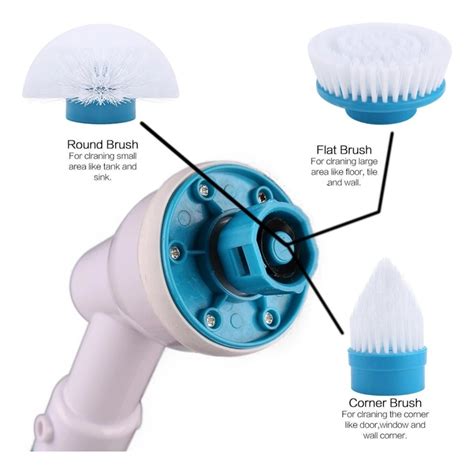 Vassoura El Trica Esfreg O Escova Limpeza Recarreg Vel Spin