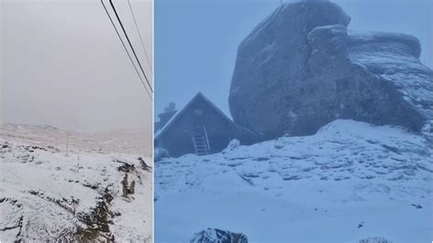 A venit iarna în România S a așternut zăpada în mai multe zone din