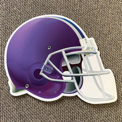 Football Helmet – Purple | Yard Greetings Lawn Signs | Happy Birthday ...