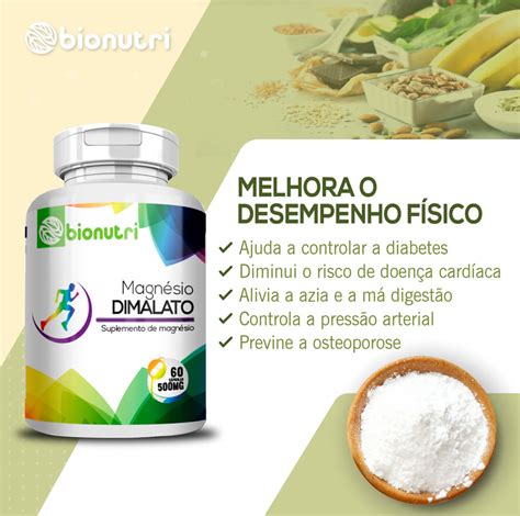 Comprar Magn Sio Dimalato Bionutri C Psulas Tudo Vitaminas