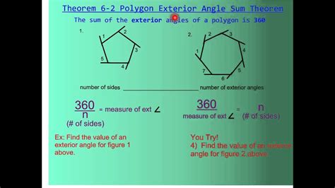 6 1 Polygon Angle Sum Theorem Youtube