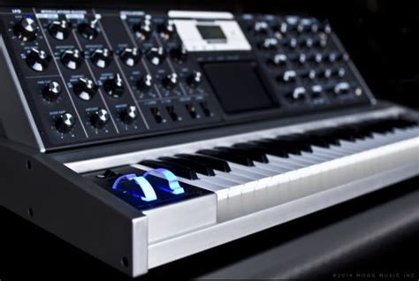 Aluminum Minimoog Voyager limited edition synthesizer by Moog