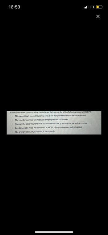 Answered: In the Gram stain, gram-positive… | bartleby