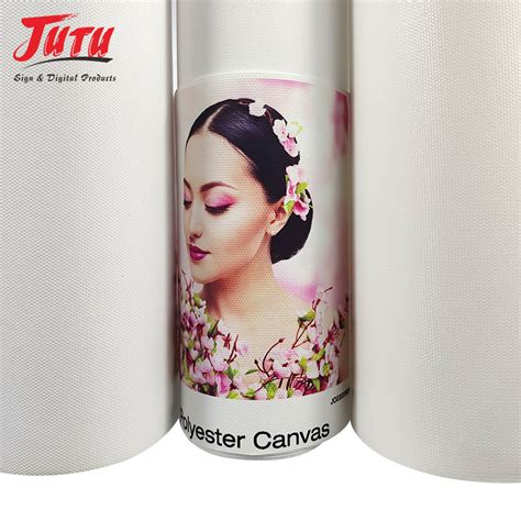 Jutu White Substrate For Solvent Digital Printing Canvas Vutek Scitex