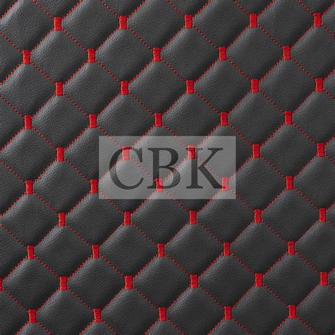 CBK 135 Courvin Costurado CBK Diamante Grafite Linha Vermelha CBK