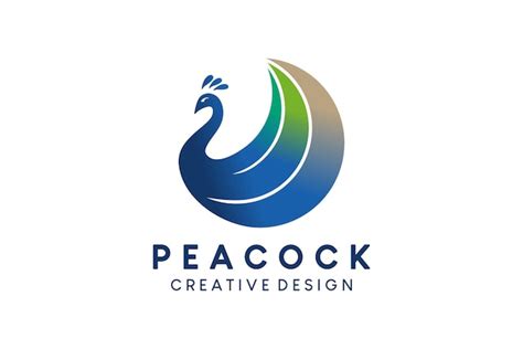 Premium Vector Simple Abstract Peacock Logo Design