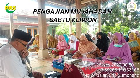 Mujahadah Sabtu Kliwon Santunan Yatim 25 November 2023 BMT PAS