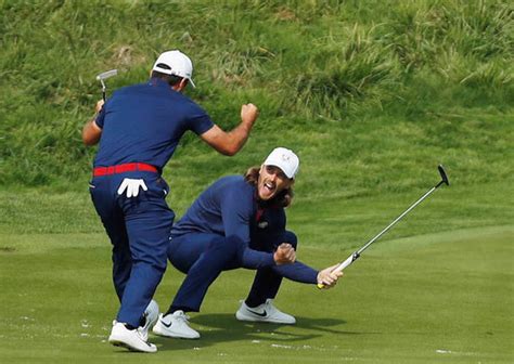 Tommy Fleetwood erupts into INCREDIBLE celebration after stunning Tiger ...