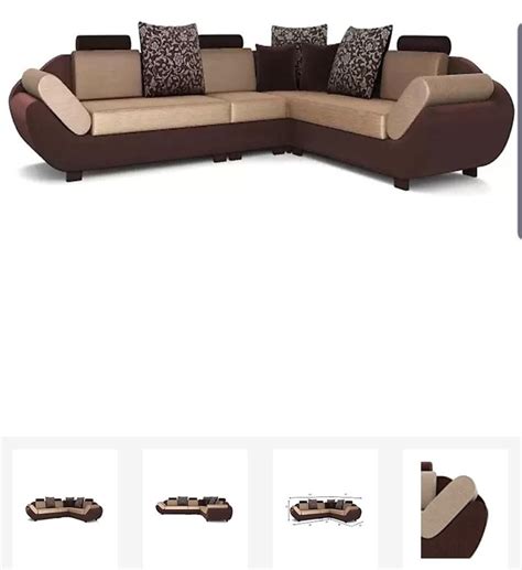 Wooden 5 Seater Brown L Shape Sofa At Rs 32000 Piece In Pimpalner ID